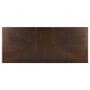 Walnut Finish Modern Dining Set 5pc Table with Self-Storing Extension Leaf and 4 Chairs Upholstered Wooden Furniture