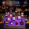 LED Lighted Liquor Bottle Display Shelf, 20 Inch Bar Display Shelf, DIY Illuminated Bottle Shelf with App & Remote Control