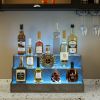LED Lighted Liquor Bottle Display Shelf, 20 Inch Bar Display Shelf, DIY Illuminated Bottle Shelf with App & Remote Control