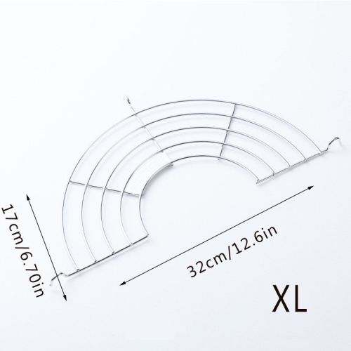 1pc; 304 Stainless Steel Semi-circular Oil Draining Rack; BBQ Frying Rack; Kitchen Steaming Rack; Oil Filter Insulation Rack